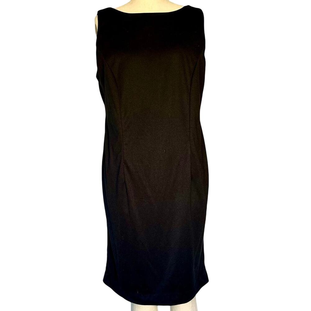 Womens Dress Size 10 Black Classic Slim LBD Professional Travel Packable Chic